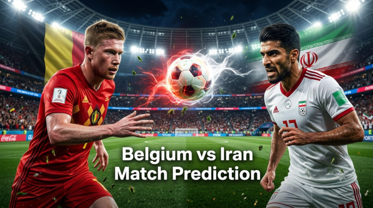Belgium vs. Iran Match Prediction | FIFA World Cup 2026, Group G