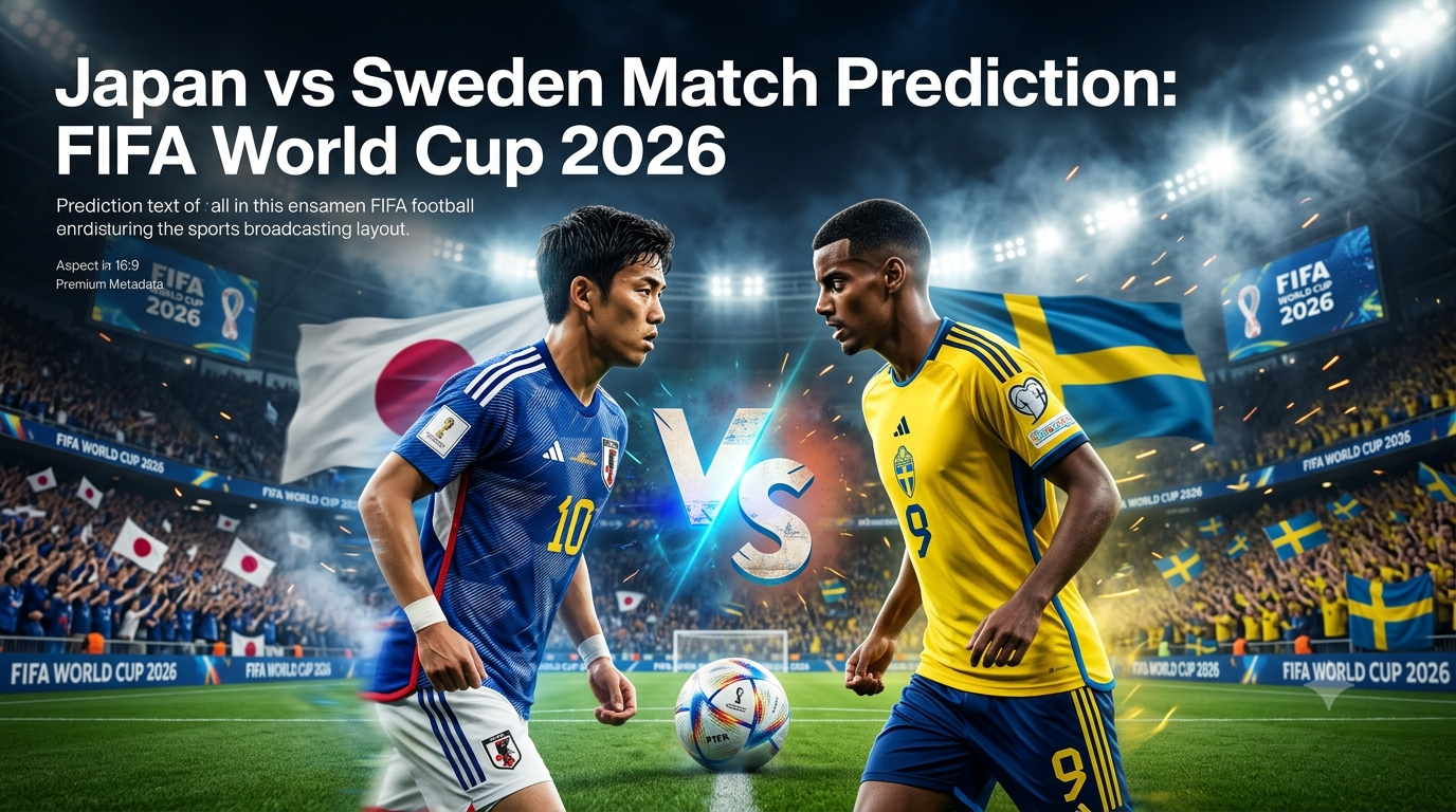 Japan vs Sweden Match Prediction: FIFA World Cup 2026