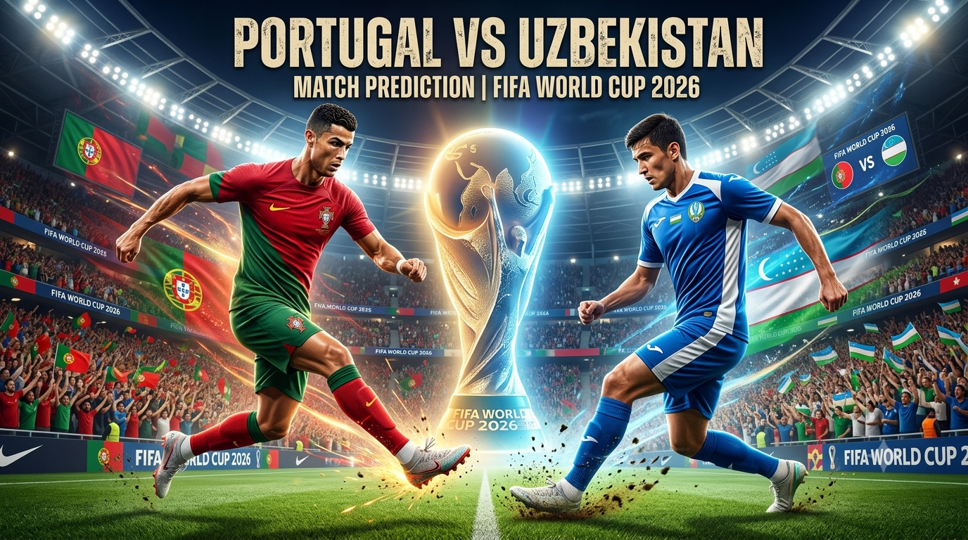 Portugal vs Uzbekistan Match Prediction: FIFA World Cup 2026