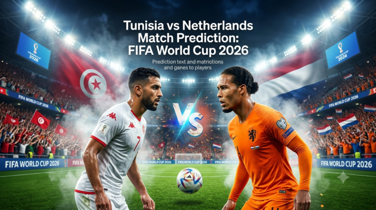 Tunisia vs Netherlands Match Prediction: FIFA World Cup 2026