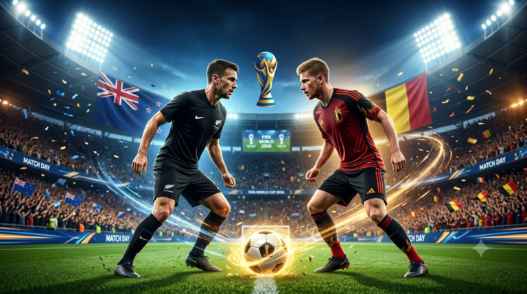 New Zealand vs Belgium Match Prediction: FIFA World Cup 2026