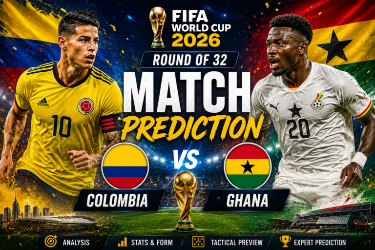 Colombia vs Ghana Match Prediction: FIFA World Cup 2026