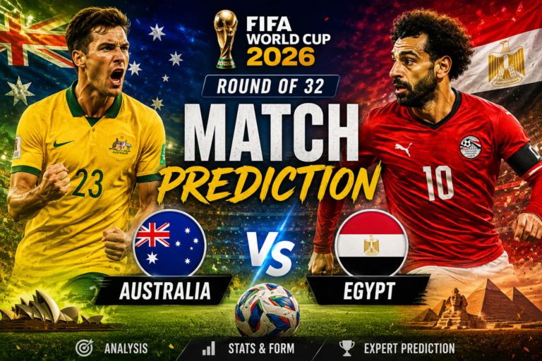 Australia vs Egypt Match Prediction: FIFA World Cup 2026