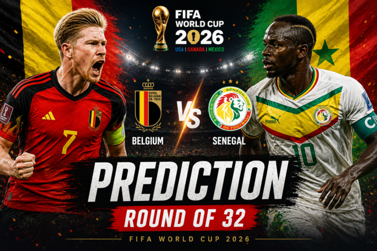 Belgium vs Senegal Match Prediction: FIFA World Cup 2026